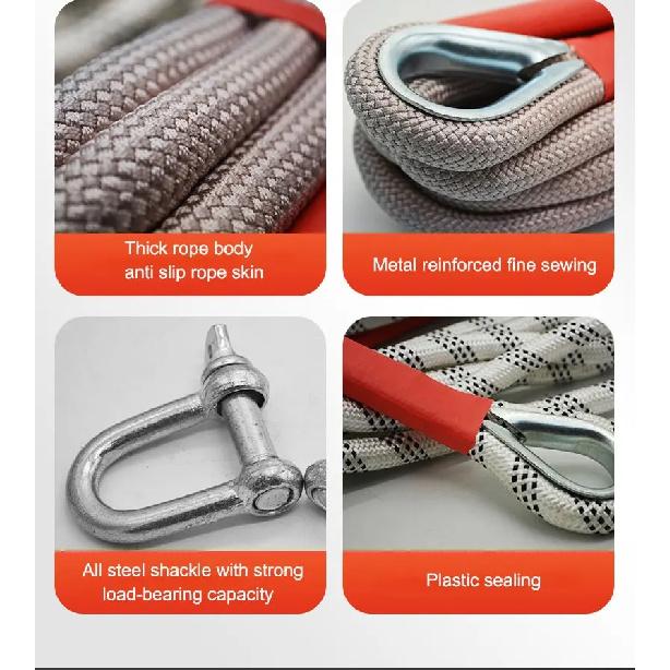 18-ton heavy-duty tow Rescue Towing Rope for Off road vehicle SUV sedan, sturdy and durable,equipped with a strong hook towing