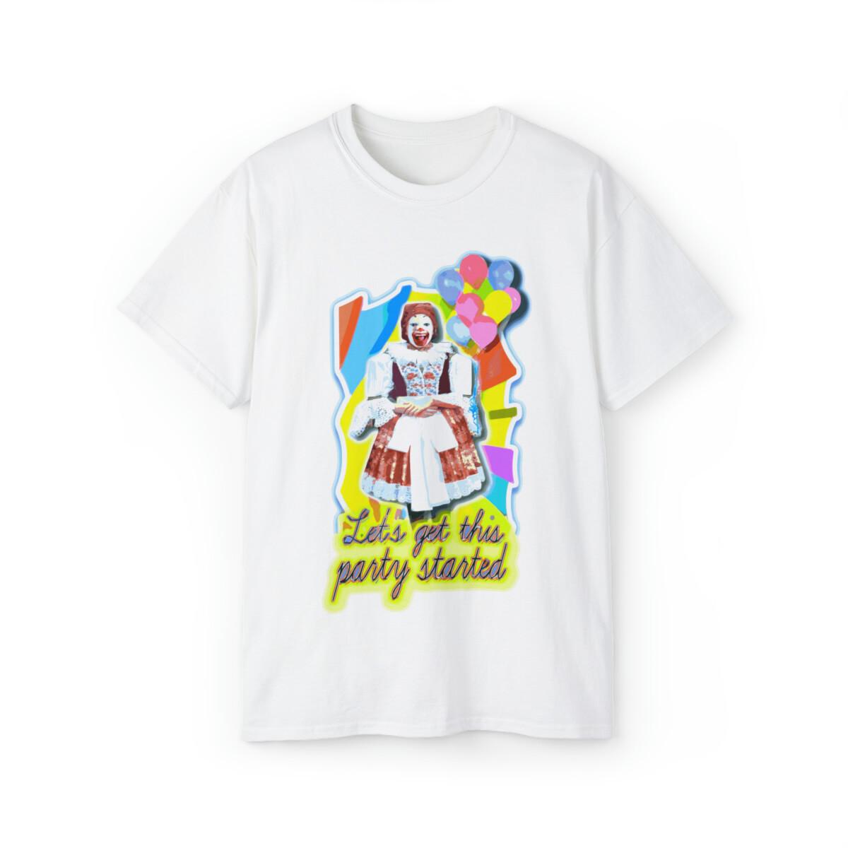 Clown tshirt party fast food mc donald 5XL 4XL 3XL XXL XL L M S S разноцветный