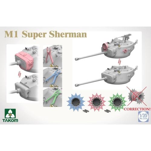 Takom 1/35 M1 Super Sherman Plastic Model TKO2206 (Tank)