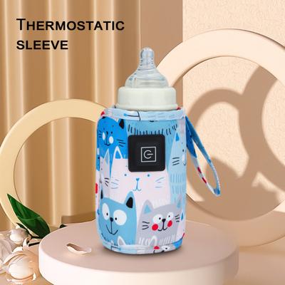 Cordino scaldabiberon Comodo USB Latte caldo Custode del calore Poliestere Controllo della temperatura a 3 gradi