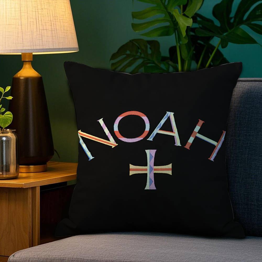 N-NOAH-HH Kissenbezug Anti-Milben Kissenbezug Unsichtbarer Reißverschluss Seidiger Kurzer Plüsch Sofakissenbezug