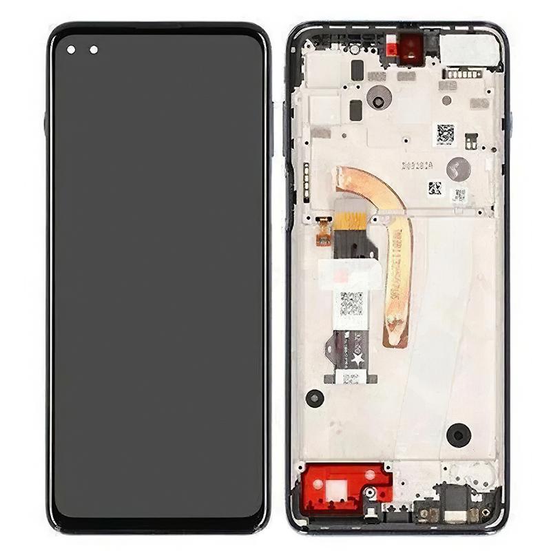 

For Motorola Moto G100 Grade B LCD Screen and Digitizer Assembly+Frame Replacement Part (without Logo) Grey