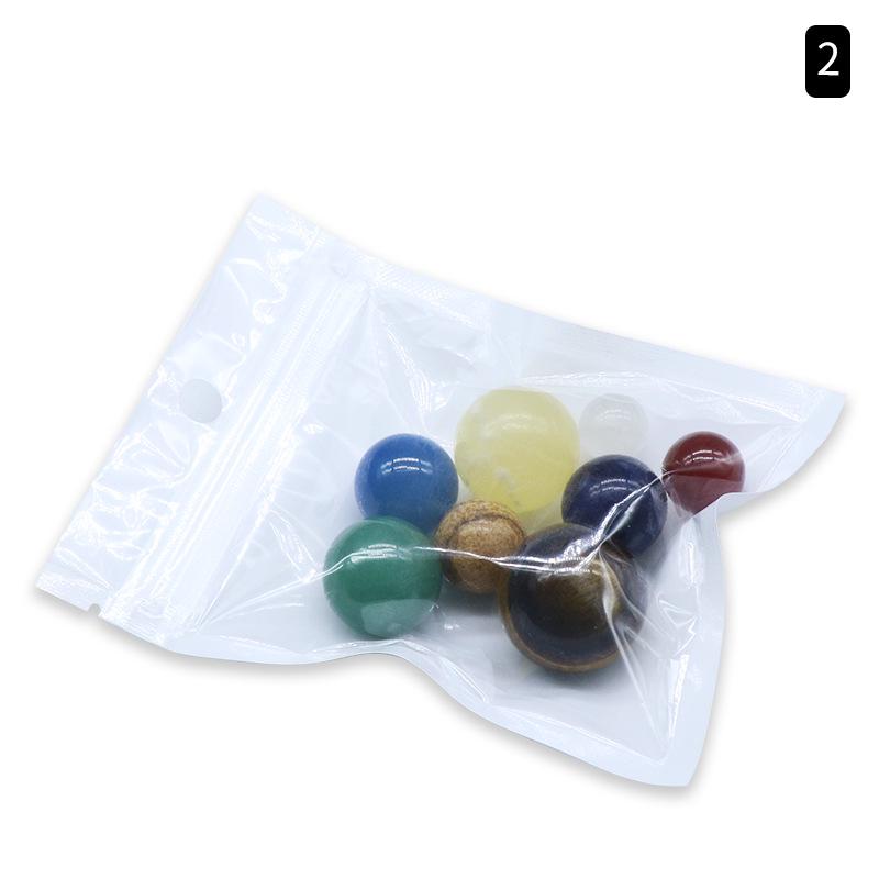 Natural Stone Solar System Planetary Set - Educational Ornament Collection