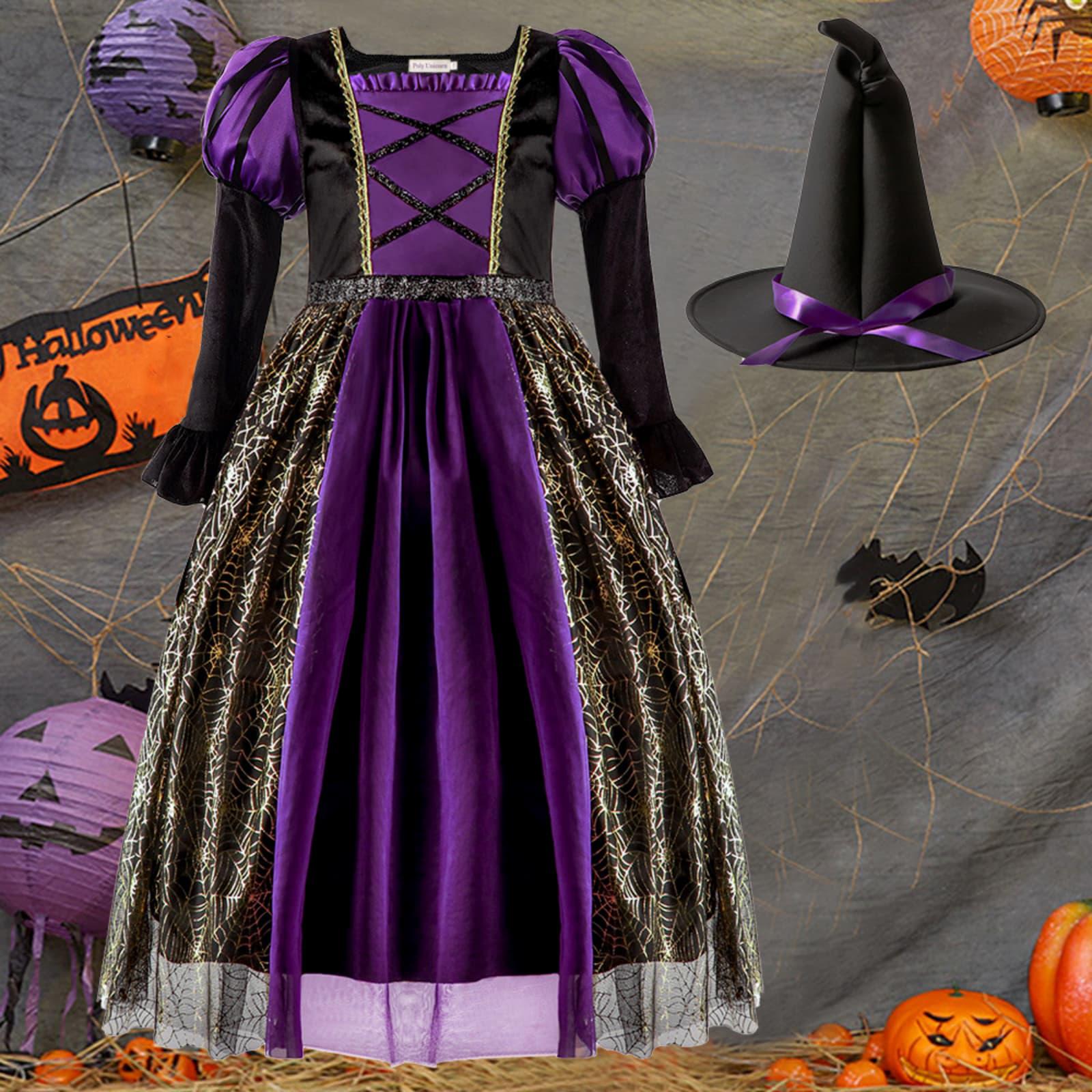Kids Halloween Witch Costume Set for Role Play 140