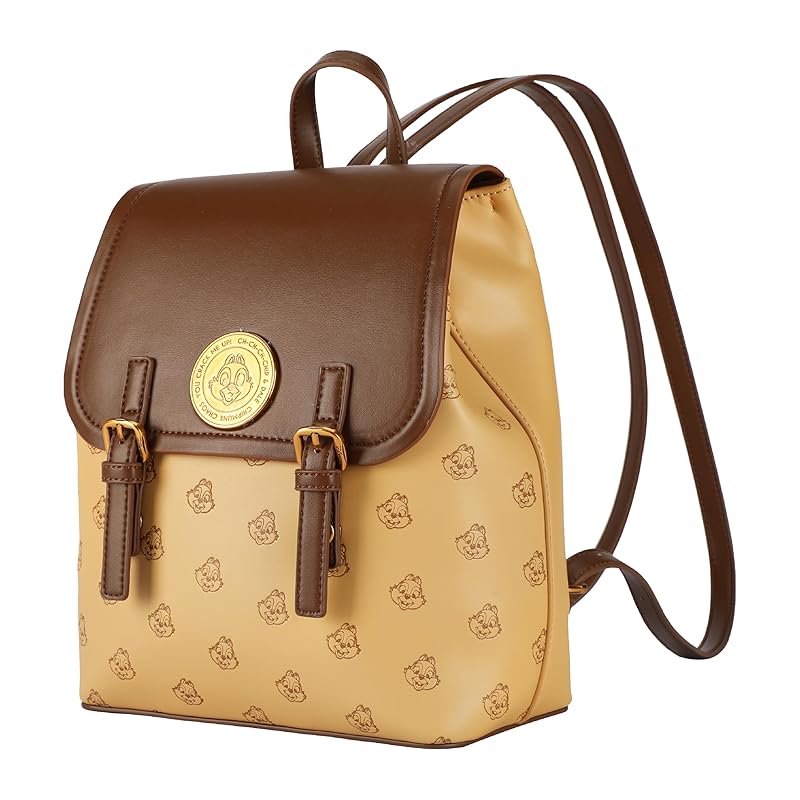 

[Notre] MEGOS disney ladies rucksack bag Authorized distributor license leather backpack shoulder bag gold hardware With design character print Made