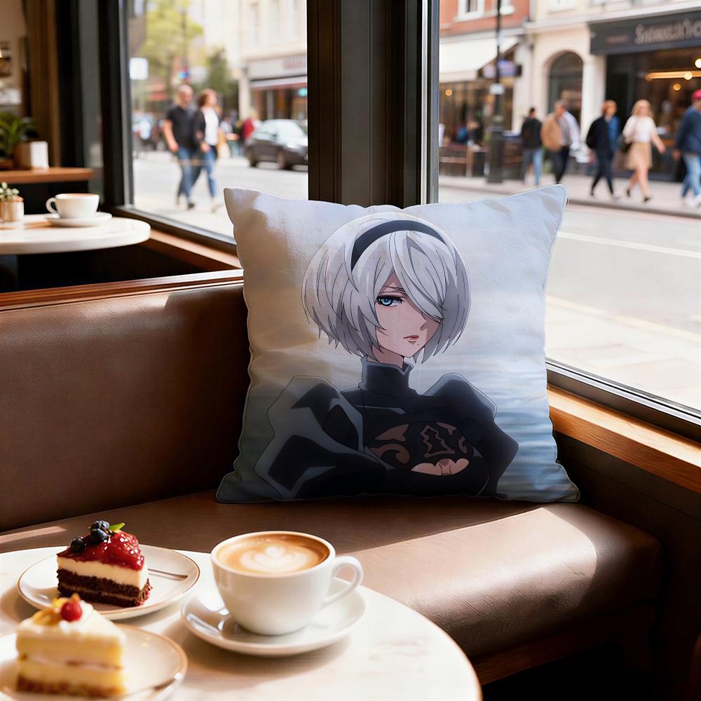 Game Nier Automata Cushion Cover Decorative Cushions Covers Cover Sofa x Pillow Piece x x Pillowcase