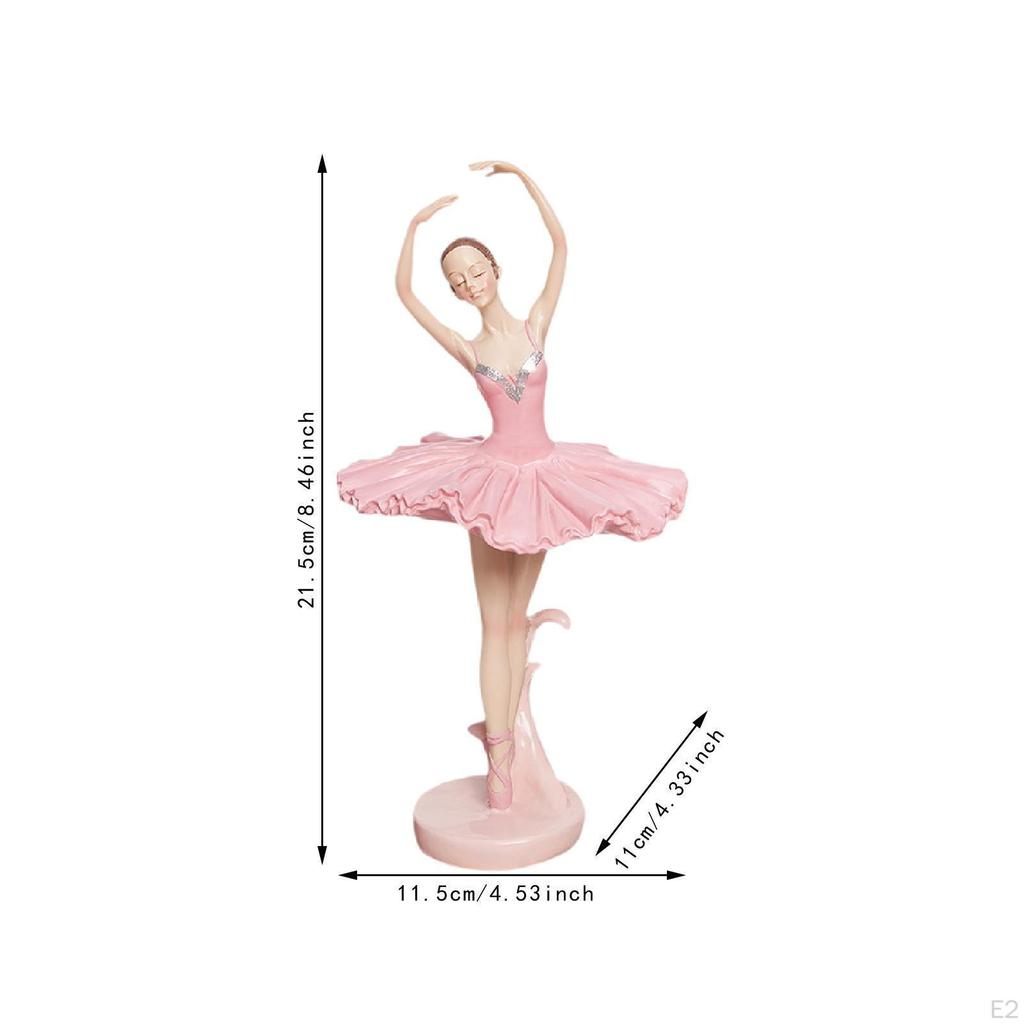 Ballerina Flame Resin Figurine Sculpture Novelty Gift Modern Abstract Fire Girl Statue Desktop