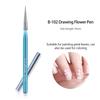 Nail Art Handle Soft Non-shedding Nylon Bristles Brush Lightweight Long Comfortable Grip Multipurpose Acrylic UV