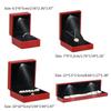 Luxury Bracelet Box Square Wedding Pendant Ring Case Jewelry Gift Box with LED Light for Proposal Engagement Wedding
