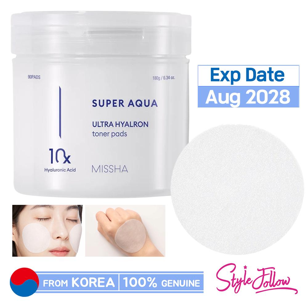 MISSHA Super Aqua Ultra Hyalron Tonerpads 180g (90 Stück)