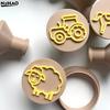 12pcs Clay Mold Set Animal Clay Stamp, For Soft Clay, Wax, Resin Crafts, Adaptable For Scrapbook, Card Making, Sealing Wax Stamp
