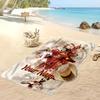 Asciugamano da Spiaggia Personalizzato Stampato Cristiano Ronaldo Logo Calcio Supporto Nome Personalizzato Testo Asciugamano Assorbente Per Sport Viaggio Regalo Speciale