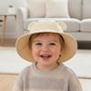 Cartoon Bear Kids Sunshade Bucket Cap Breathable Folding Baby Sun Hat Children Fisherman Hat  Girls