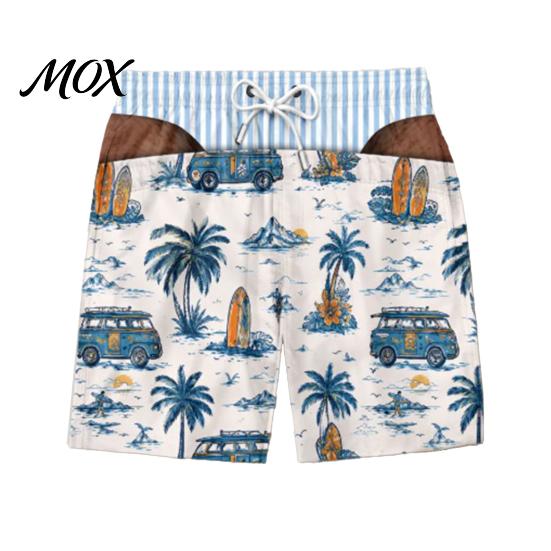 Comfortable Casual Summer Trunks Hairy Big Booty Shorts, Men USA Flag Beach Striped Butt Gag Gift Shorts Briefs Design, Funny Swim for Vacation