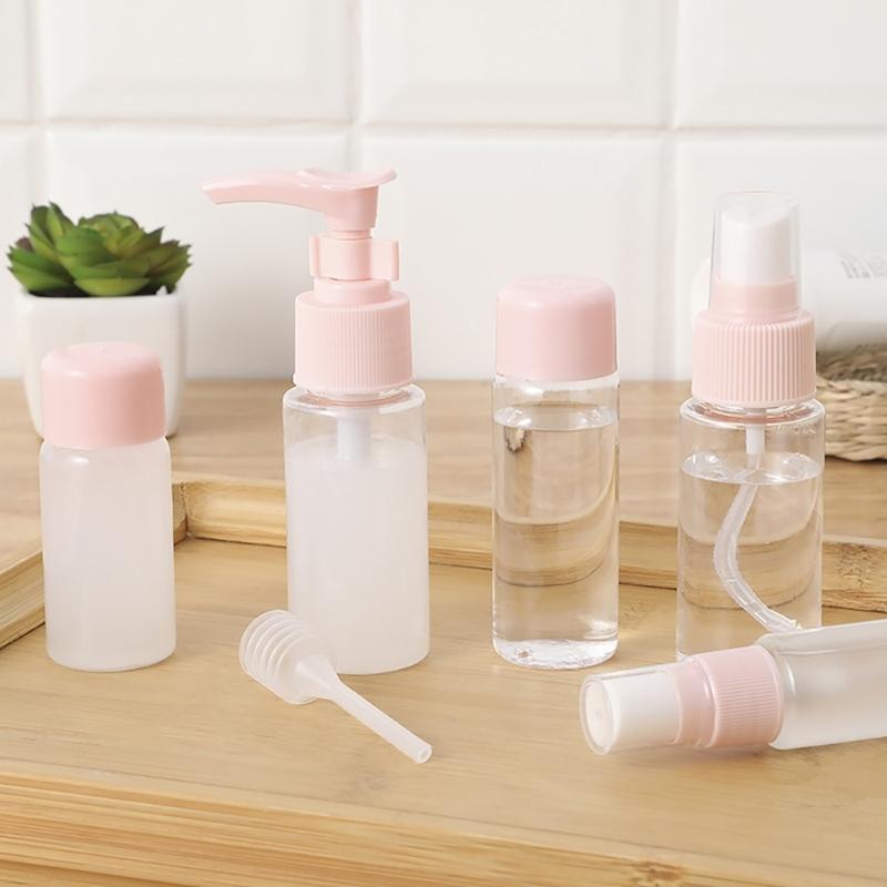 7/9 Pieces Multifunctional Cosmetic Bottles Leak Proof Travel Container Travel Bottles Set for Shampoo Lotion Cream