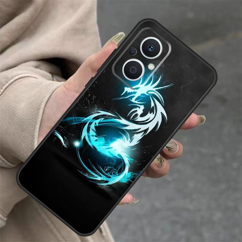 Ancient Japanese Dragon Case For OPPO Reno 14F 13F 12F 11F 10 12 13 14 Pro 7 8 Lite OPPO Find X5 X6 X8 X9 Pro Cover
