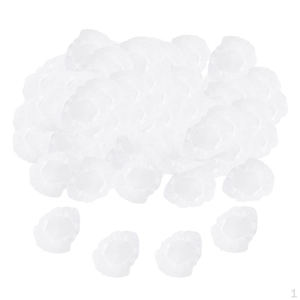 

300Pcs Thick Elastic Bath Caps Waterproof Styling Hair Cap