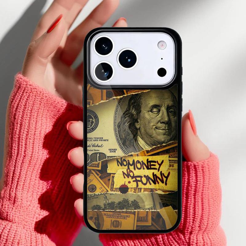 Money Dollars Cash Phone Case for iPhone 17 Air 16e 15 14 13 Pro Max Back Cover for 12 11 Pro Coque