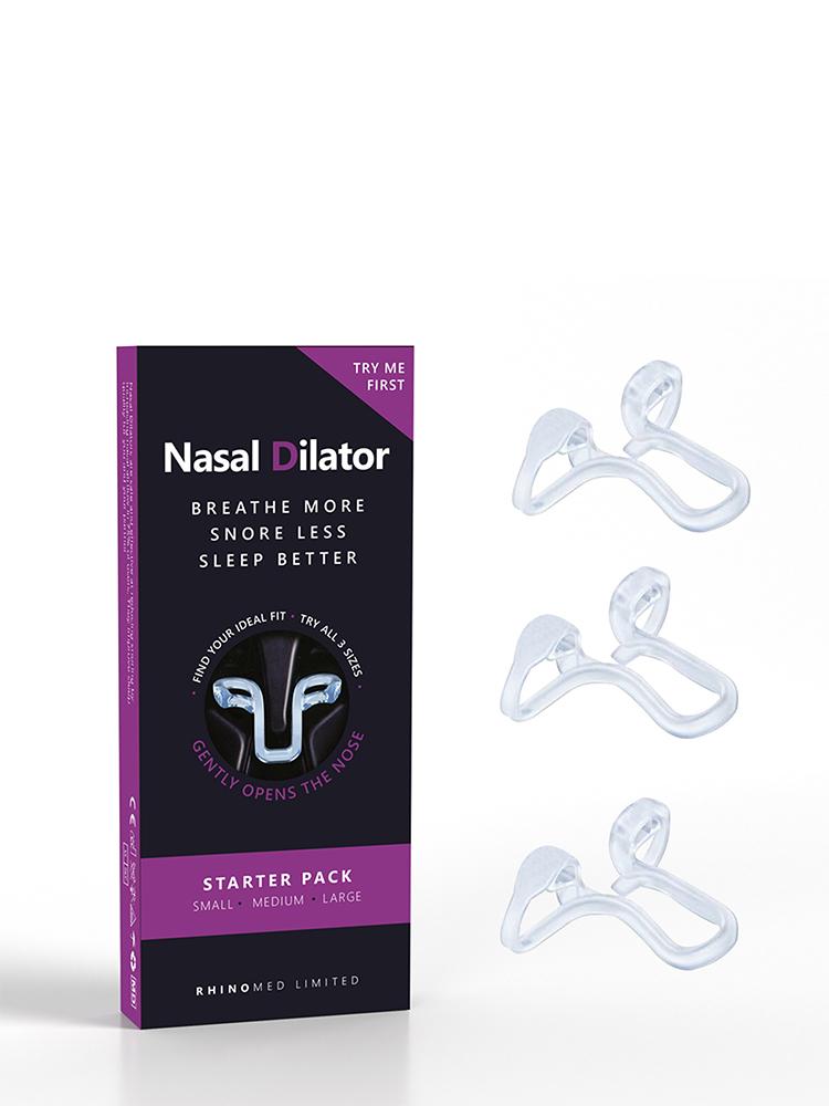 Schnarchstopp-Gerät, Silikon Elastischer Nasenclip Anti-Schnarch-Zubehör Nasendilator für besseren Schlaf & verbesserten Luftstrom