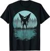 Mothman Cool Cryptid Full Moon, Mothman T-Shirt