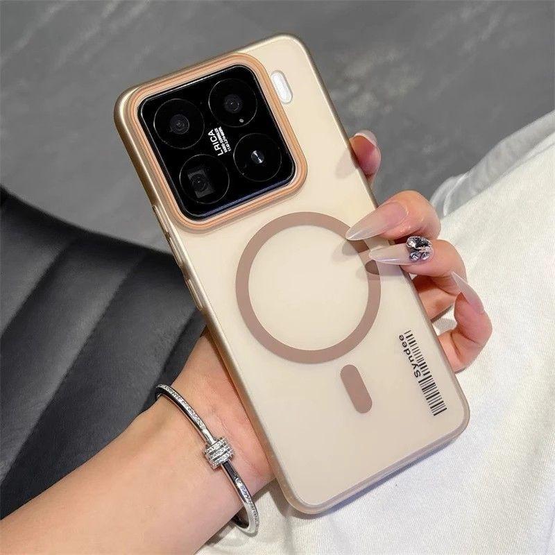 For Xiaomi Mi 15T Pro Case Hard Transparent Magnetic Wireless Charging Protective Back Cover For Xiaomi Mi 15T Mi15 Pro Shell