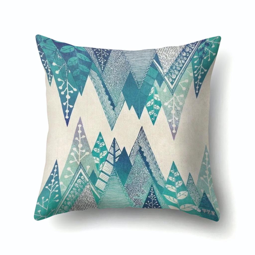 Green Cushion Cover Nordic Spring Pillow Cover Fashion Pillow Cover Living Room Office Pillow Sofa Cushion Car Seat