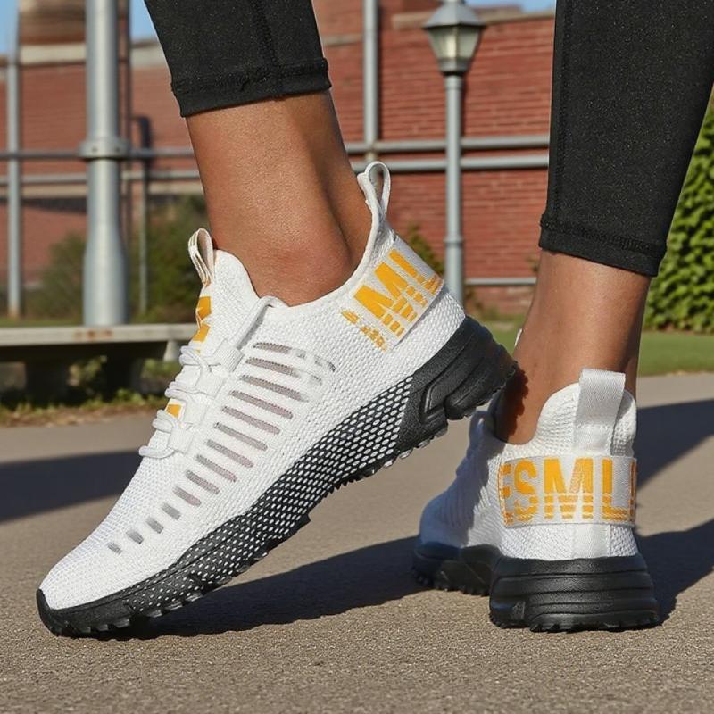 Fashionable Women's Sneakers Lightweight Breathable Fast Drying Mesh Cushioning Running Shoes Fitness Training Non Slip Shoes
