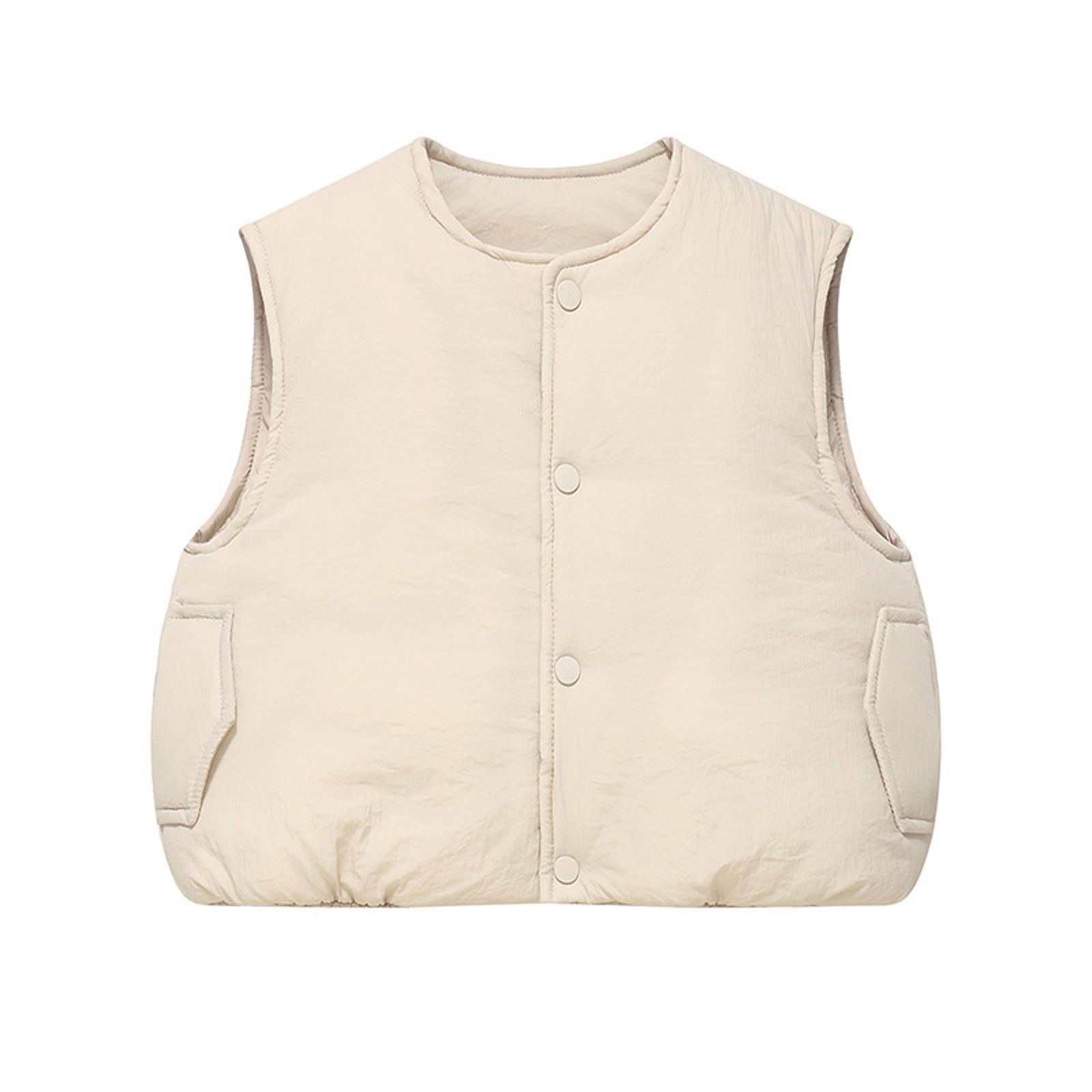 

Детская модная повседневная куртка-жилет с капюшоном 90 белый