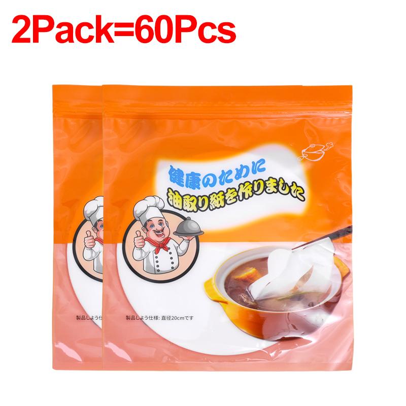 90/12PCS Kitchen Disposable Oil-Absorbing Paper Food Grade Soup Oil Filter Paper Cooking Baking Gadgets Home Oil Absorption Film