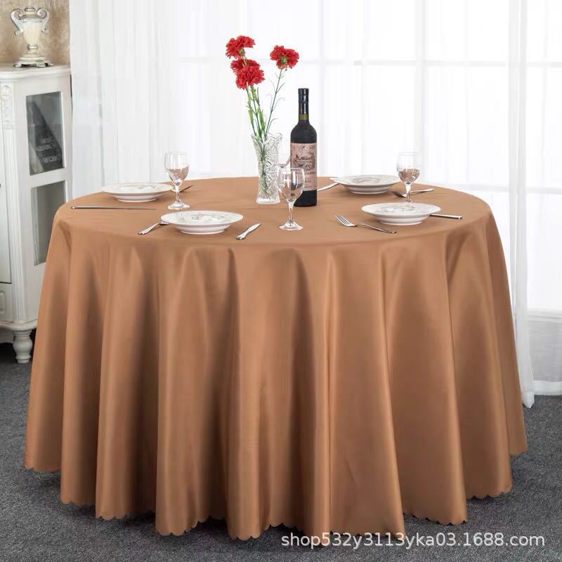 Circular Restaurant Tablecloths Hotel Banquet Tablecloths Suitable for Families Wedding Parties Easy To Maintain Heat-resistant