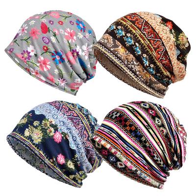 Cotton Hair Loss Headscarf Sleep Caps Beanies Women Turban Hat Head Wrap Muslim Hijabs Chemo Hat