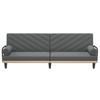 Vidaxl Foldable Sofa With Armrests, Dark Grey, Upholstered