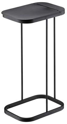 Yamazaki Luce Trash Bag Holder, Black, Approx. W22 X D33 X H55cm, Easy-to-Remove Garbage Bags, 7553