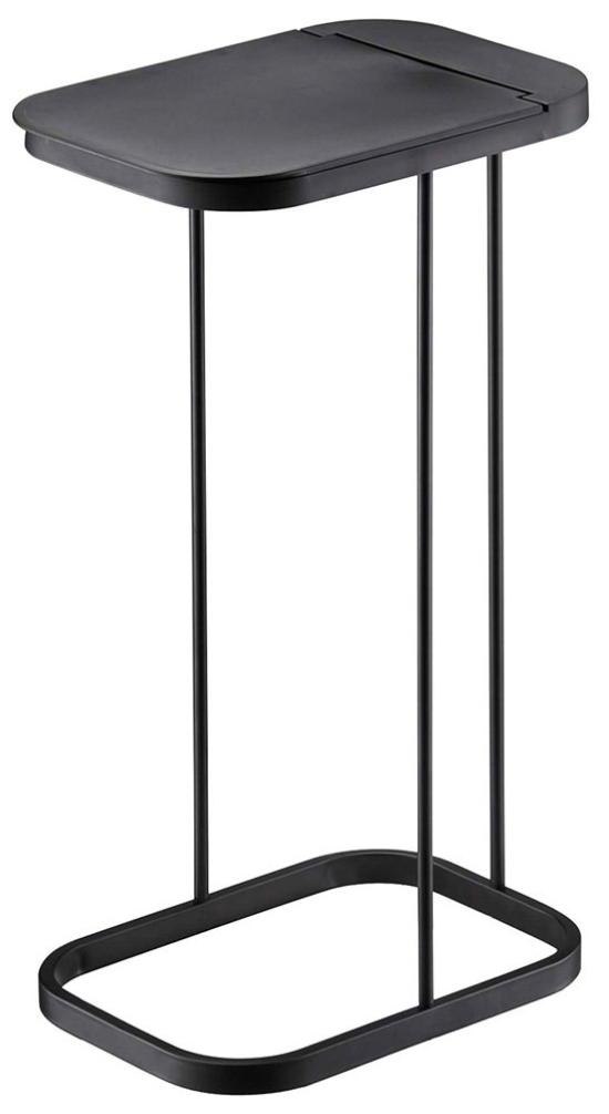 Yamazaki Luce Trash Bag Holder, Black, Approx. W22 X D33 X H55cm, Easy-to-Remove Garbage Bags, 7553