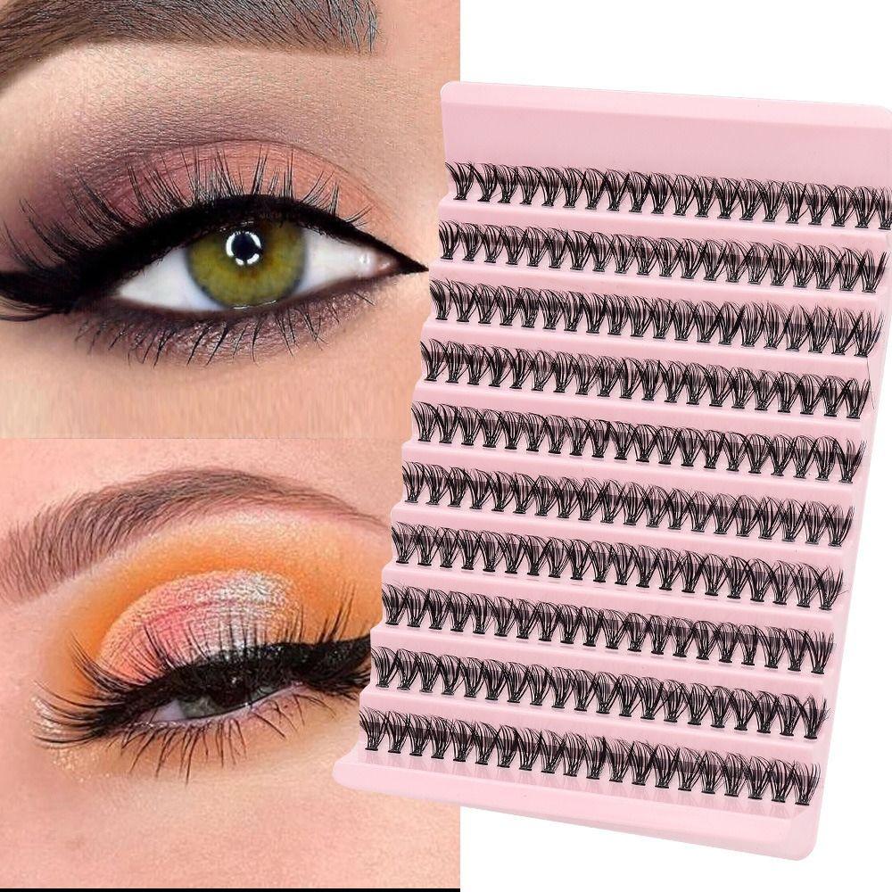 

200Clusters Fluffy Clusters False Eyelashes 30/40/60/80/100D Self-grafting False Eyelashes Novice 30D