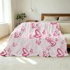 Soft No-Shed Flannel Blanket, Love Heart Collection Cozy Warm Throw for Bedroom, Living Room, Home Decor, Ideal Valentine's Gift for Movie Nights