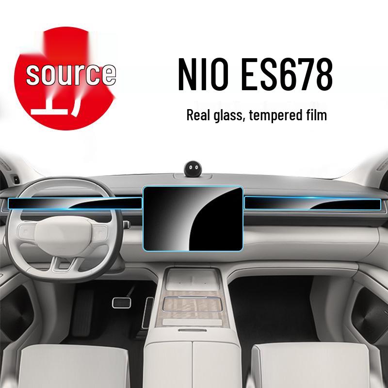 Nio ES8/ES6 Center Console & Navigation Dashboard Tempered Film - Fits 26 Models