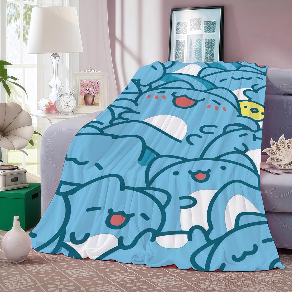 Cartoon cute Capoo Blanket For Sofa Office Bed Plane Travel Sleep Read Relax Camping Soft And Warm