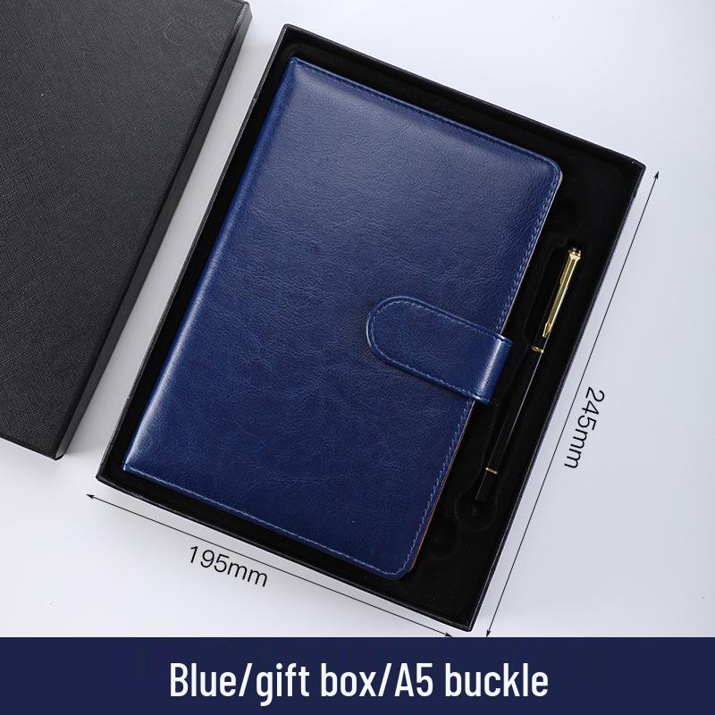 A5 Custom Imitation Leather Notebook Gift Set - Customizable Creative Journal