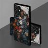 Dark Vintage Floral Pattern 2D Phone Case for Samsung S26 S25 S24 S23 S22 S21 S20 A55 A54 A53 A52Tempered Glass Protective Cover