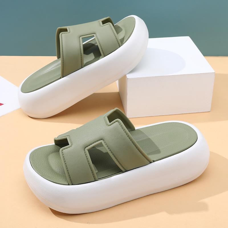 Summer women's fashion non-slip wear-resistant thick bottom heightening versatile casual thin word sandals