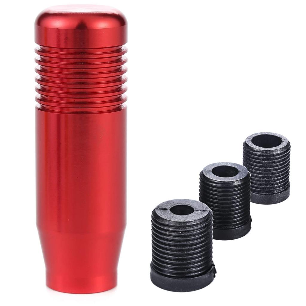 Arenbel Alloy Car Shifter Head Short Gear Stick Shifter Lever Knob Manual Automotive Universal Red