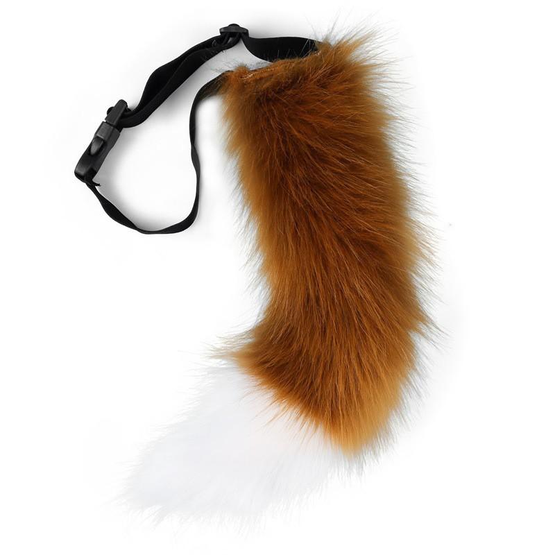 Plush Fox Tail Cosplay Prop Anime Costume Party Adult Roleplay Accessory