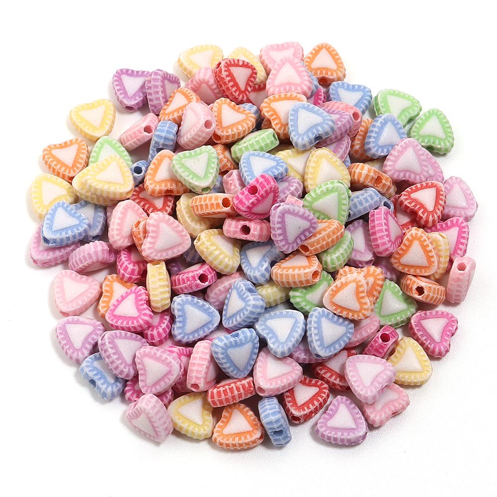 200pcs/lot Multiple Styles Plastic Beads Cat Flower Star Fish Shell Beads Loose Spacer Beads For Jewelry Making DIY Accessories