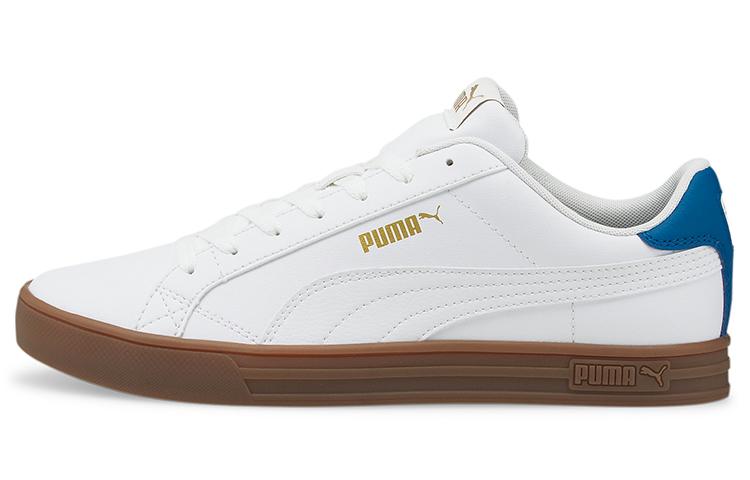 

PUMA Smash Vulc V3 Lo White Mykonos Blue Gum 380752-08 41