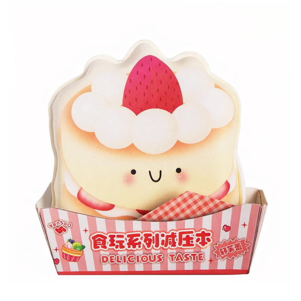 Paper Memo Pad Cartoon Toast Mini Notepad Convenient Squeeze Toy Notebook Work Supplies