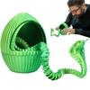 3D Snake Eggs Home Snake Egg Decor 3D Printed Snake with Gear Egg Flexible Animals Cute Egg Figure for Desk Decoration