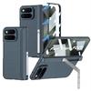 Magnetische Leder-Haptik Handyhülle Mit Seitenständer Google Pixel 11 Pro Fold Stoßfest PC-Abdeckung In Schwarz Grün Carbon