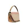 Coach Cassie 19 Color Block C Buckle Flap Leather Messenger Bag Women Bags Cherry-Blossom-Pink Beige 89088-B4SBF