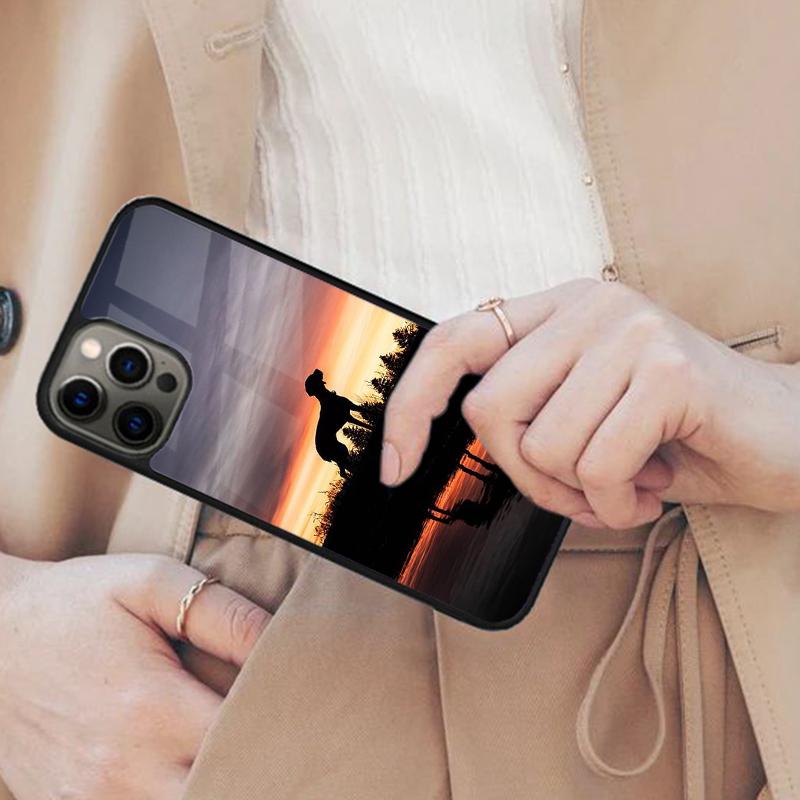 

Cute Dog Sunset Walk Canine Magnetic Phone Case For APPLE iPhone 17 Air 16 14 13 12 Pro Max 15 Plus Wireless MagSafe Cover iPhone 13mini